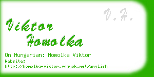 viktor homolka business card